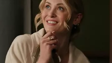 F Valentines Day 2026 Virginia Gardner Cropped Trench Coat as seen in F Valentine's Day