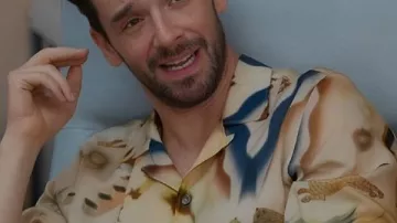 Shrinking S03 Michael Urie Printed Shirt