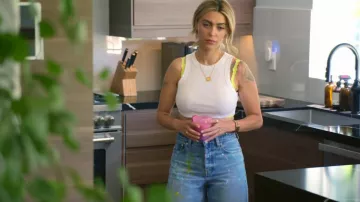 Levis Denim 550 Azul Vaquero 80s Pintura Art Pop Art Vaqueros raros que lleva Sky Askari en The Valley: Persian Style (S01E06)