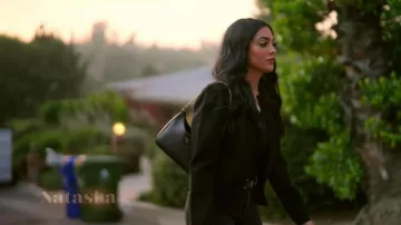 Prada Re Edition 2005 Saffiano Leather Bag worn by Natasha Kashanian as seen in The Valley: Persian Style (S01E06)