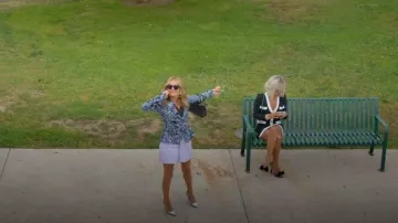 AS by DF Nico Recycled Leather Skirt worn by Lorna Crane (Becki Newton) as seen in The Lincoln Lawyer(S04E10)