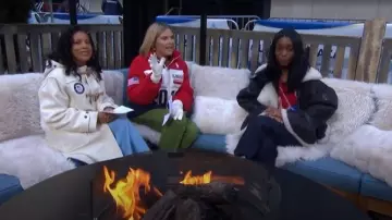 Polo Ralph Lauren Team USA Opening Ceremony Toggle Coat worn by Sheinelle Jones as seen in Today on February 12, 2026