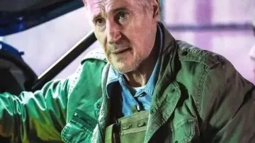 Cold Storage 2026 Liam Neeson Green Jacket worn by Robert Quinn (Liam Neeson) as seen in Cold Storage