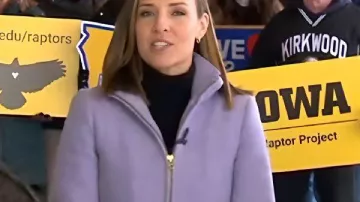 Good Morning America Mary Bruce Purple Lodge Coat as seen in Good Morning America