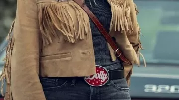 Suede Fringe Jacket worn by Bronagh Taggart in How to Get to Heaven from Belfast | Official Trailer | Netflix