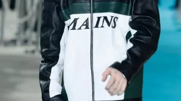 Leather Jacket worn by Ormon (Barry Keoghan) in Crime 101