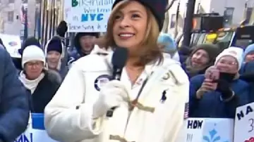 The Today Show Hoda Kotb Team USA Toggle Coat of Hoda Kotb in Today