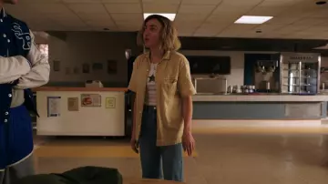 Ardene Printed Sleeveless Crop Top worn by Maddie Nears (Peyton List) as seen in School Spirits (S03E04)