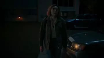 Anthropologie Pilcro Green Cotton Utility Jacket worn by Maddie Nears (Peyton List) as seen in School Spirits (S03E04)