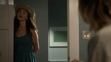 American Eagle AE Bella Bubble Mini Dress worn by Jenny (Tyner Rushing) as seen in It's Not Like That (S01E05)