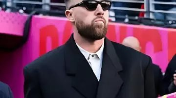 Travis Kelce Seahawks Super Bowl Black Coat in Seahawks Cooper Kupp and AJ Barner Talk Through the Super Bowl LX Touchdown That Almost Didn't Work