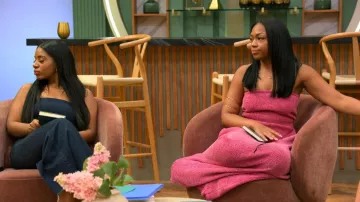 Robe en maille Hanifa Cori portée par Tyler Lanier dans l'épisode « Love Is Blind » (S10E02)