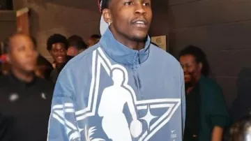Veste de survêtement d'Anthony Edwards pour le 75e match des étoiles de la NBA