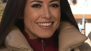 Aujourd'hui, la doudoune Kaylee Hartung en matières mixtes (vue dans Today)