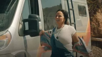 Faherty Doug Good Feather Canyon Overshirt worn by Lucy Chen (Melissa O'Neil) as seen in The Rookie (S08E07)
