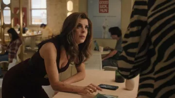 Mango Elastic Waist Straight Leg Suit Pants worn by Kris (Meredith MacNeill) as seen in Small Achievable Goals (S02E03)