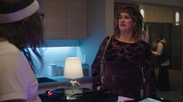 Mango Floral Jacquard Dress worn by Julie (Jennifer Whalen) as seen in Small Achievable Goals (S02E04)