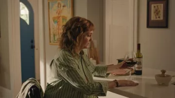 Daze Women’s Halle Button Down Top worn by Julie (Jennifer Whalen) as seen in Small Achievable Goals (S02E05)
