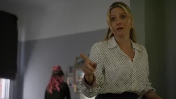 The Fable Women's White and Black Blouse worn by Claire Wardly (Romola Garai) as seen in Betrayal (S01E01)