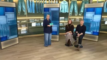 Botas de tacón de aguja Paris Texas que lució Cat Deeley en This Morning en febrero de 2026.