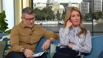 Me + Em Wide Leg Trouser worn by Cat Deeley as seen in This Morning on February 2026