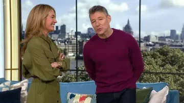 Zara Md Scrf Bttn Dress worn by Cat Deeley as seen in This Morning on February 2026