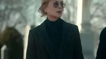 Manteau long à carreaux Scarpetta 2026 Nicole Kidman