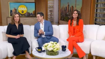 Robe midi à demi-zip Me + Em portée par Mary Bruce dans l'émission Good Morning America le 16 février 2026.