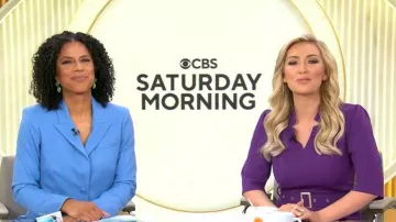 Chaqueta Veronica Beard Izara Dickey usada por Adriana Díaz como se ve en CBS Mornings el 1 de febrero de 2026