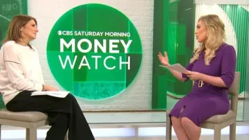 Vestido Grace Karin con cinturón usado por Kelly O'Grady, como se vio en CBS Mornings el 1 de febrero de 2026