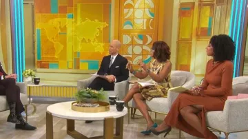 Vestido largo Jacqui de Suboo usado por Adriana Díaz como se vio en CBS Mornings el 5 de febrero de 2026