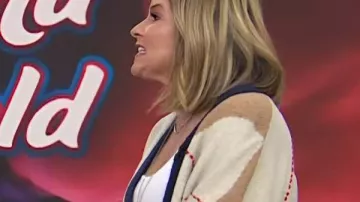 Le cardigan à losanges de Jenna Bush Hager, vu dans l'émission Today Show en 2026.