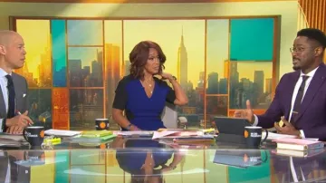 Roland Mouret Nabis Dress worn by Gayle King as seen in CBS Mornings on February 10, 2026