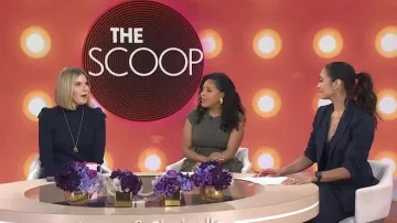 Fille préférée : Le blazer à fines rayures préféré porté par Rachel Smith, vu dans l'émission Today with Jenna &amp; Sheinelle le 17 février 2026.