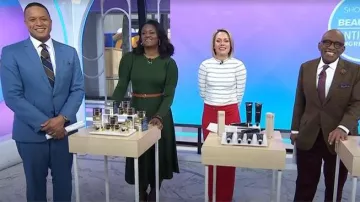 Robe pull Brielle de Pomander Place portée par AJ Lambert, vue dans l'émission Today le 17 février 2026.