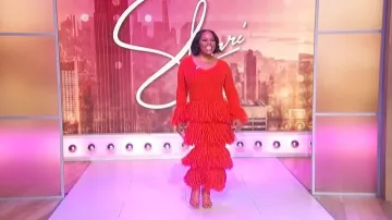 Ferragamo Mirrored Heel Strappy Sandals worn by Sherri Shepherd as seen in Sherri on  February 10, 2026