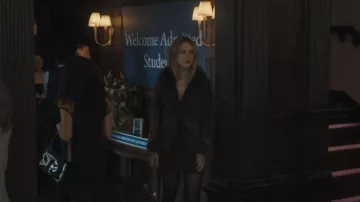 Common Romance 2000s Suede Fur Jacket worn by Lucy Albright (Grace Van Patten) as seen in Tell Me Lies (S03E08)