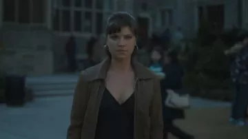 Nolita Suede Zip Vintage Jacket worn by Bree (Catherine Missal) as seen in Tell Me Lies (S03E08)