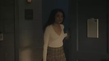 Vintage Pleated Plaid Mini Skirt worn by Diana (Alicia Crowder) as seen in Tell Me Lies (S03E08)