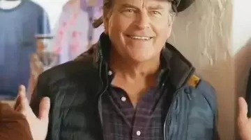 Shrinking Puffer Jacket worn by Derek (Ted McGinley) as seen in Shrinking (S03)