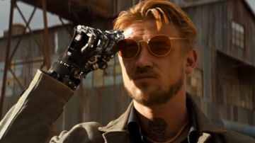 The Ray-Ban sunglasses Donald Pierce (Boyd Holbrook) in Logan