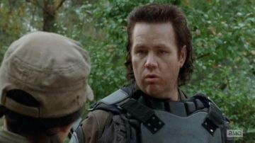 The armor of Eugene (Josh Mcdermitt) in The Walking Dead season 5