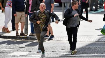 Camisa de flores de Spud (Ewen Bremner) en Trainspotting 2