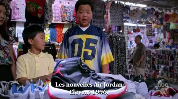Les snea­kers Air Jor­dan 11 Noires et Rouges "Bred" dans Fresh Off The Boat