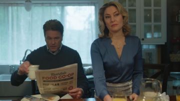 Blusa azul de Alice Cooper (Mädchen Amick) en Riverdale S01E07