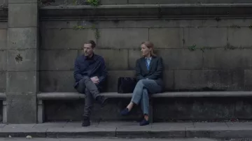 Zara Oversized Wool Blazer Zw Collection worn by Emma Cunniffe as seen in Betrayal (S01E03)