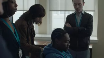 Monsoon Sienna Suede Jacket worn by Mehreen Askari-Evans (Zahra Ahmadi) as seen in Betrayal (S01E03)