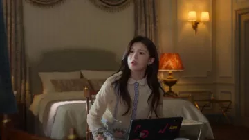 Bode Bourbon Rose Blouse worn by Cha Mu-hee (Go Youn-jung) as seen in Can This Love Be Translated? (S01E04)