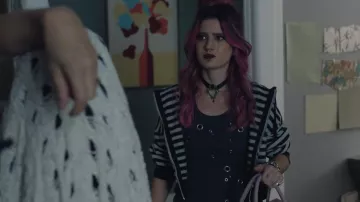 BDG Easy Stripe Cropped Hoodie worn by Marta (Eliza-Marie Agrosoaie) as seen in Betrayal (S01E04)