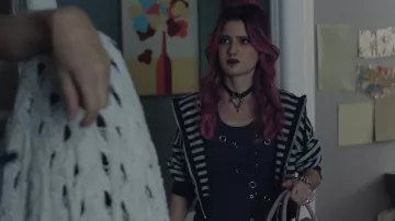 Jaded London Eye Contact Vest Top worn by Marta (Eliza-Marie Agrosoaie) as seen in Betrayal (S01E04)